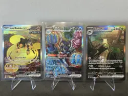 Pokemon Iron Boulder ex, Palafin ex & Sinistcha ex Holo Card Lot Of 3 - Image 1