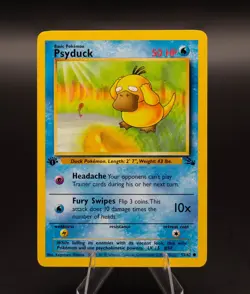 Psyduck Pokemon Card Fossil Set 53/62 Common TCG 1999 WOTC - Image 1