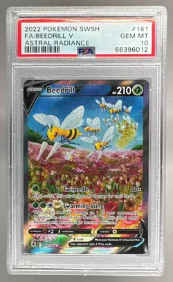 6012 Beedrill V 2022 Pokemon Sword & Shield Astral Radiance #161 PSA 10 - Image 1