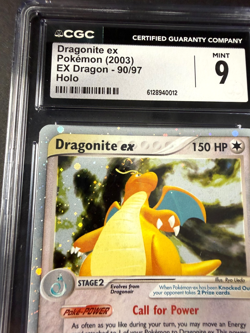 Pokemon 2003 Dragonite ex Holo EX Dragon #90 CGC 9 *SWIRL* - Image 5