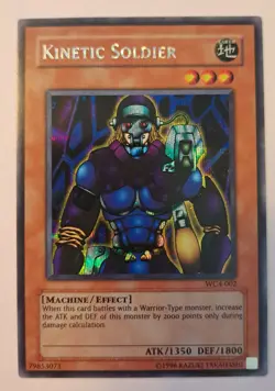 Yugioh! Knietic Soldier - WC4-002 - Rare Card - Image 1