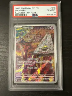 Pokemon Drowzee 210/198 SV01 Scarlet & Violet Illustration Rare Holo PSA 10 Gem - Image 1