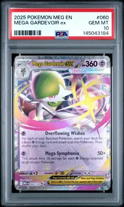 2025 POKEMON MEG EN-MEGA EVOLUTION #060 MEGA GARDEVOIR EX PSA 10 - Image 1