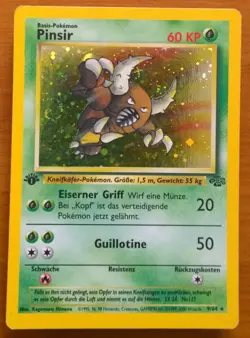 Pokemon 2000 Pinsir Dschungel Set Erste 1st Edition Holo Jungle 9 64 EXCELLENT - Image 1