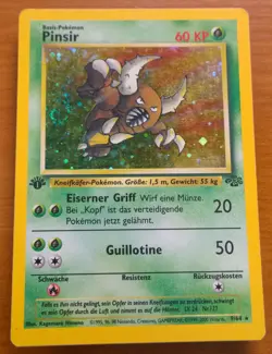 Pokemon 2000 Pinsir Dschungel Set Erste 1st Edition Holo Jungle 9 64 EXCELLENT - Image 2