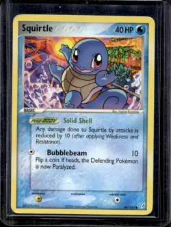 2006 Pokemon EX Crystal Guardians Squirtle #64/100 - Image 1