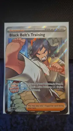 Pokemon TCG Black Belt's Training Trainer Ultra Rare Full Art Holo ASC 255/217 - Image 1