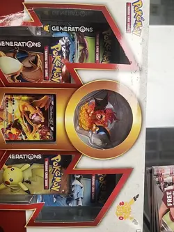 Pokemon TCG Charizard EX Red & Blue Collection Box 20th Anniversary Generations - Image 2