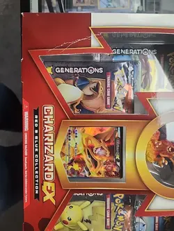 Pokemon TCG Charizard EX Red & Blue Collection Box 20th Anniversary Generations - Image 3