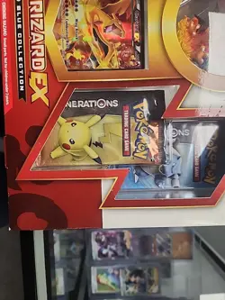Pokemon TCG Charizard EX Red & Blue Collection Box 20th Anniversary Generations - Image 4