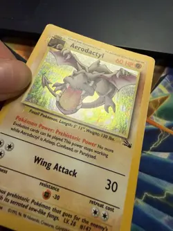 ✨Pokemon Aerodactyl Fossil 1/62 Holo Rare 60 HP 1999 Wizards of the Coast✨ - Image 3