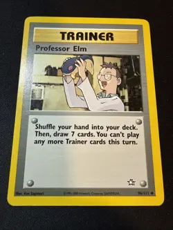 PROFESSOR ELM - Neo Genesis Set - 96/111 - Uncommon Unlimited Free Shipping - Image 1