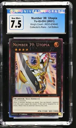 Yu-Gi-Oh! Number 39: Utopia 2021 King's Court KICO-EN042 Collector's Rare CGC 7. - Image 2