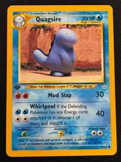 Pokemon Quagsire 48/64 1st Common (NM) - Image 1