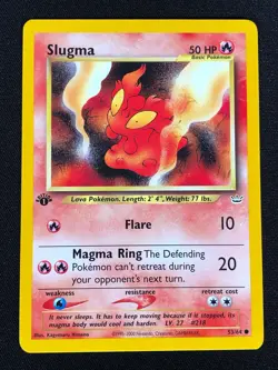 Pokemon Slugma 53/64 1st Common (NM) - Image 1