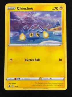 Pokemon Chinchou 8/15 McDonald's Common (NM) - Image 1