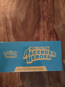 Pokemon TCG Mega Evolution Ascended Heroes Etb Box Factory Sealed - Image 3