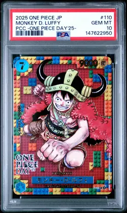 2025 ONE PIECE JPN PREMIUM COLLECTION ONE PIECE DAY'25 MONKEY D. LUFFY PSA 10 - Image 1