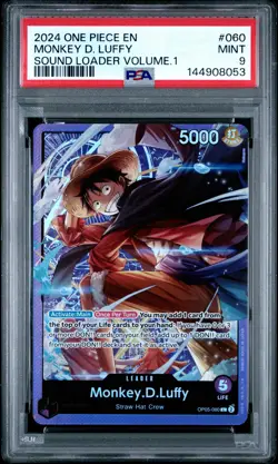 2024 ONE PIECE PROMOS SOUND LOADER VOLUME.1 #060 MONKEY D. LUFFY PSA 9 - Image 1
