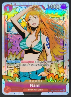 2024 One Piece Wings of the Captain Nami Treasure Rare #ST01-007 DD5 - Image 1