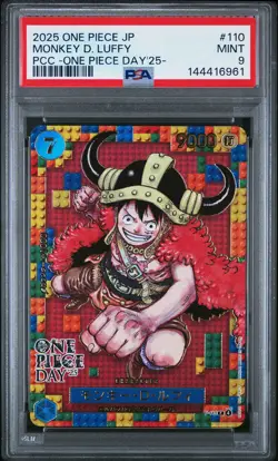2025 ONE PIECE JPN PREMIUM COLLECTION ONE PIECE DAY'25 MONKEY D. LUFFY PSA 9 - Image 1