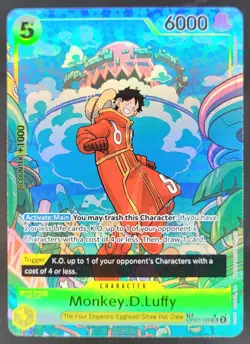 2024 One Piece Two Legends Monkey.D.Luffy Treasure Rare #OP07-109 DD5 - Image 1