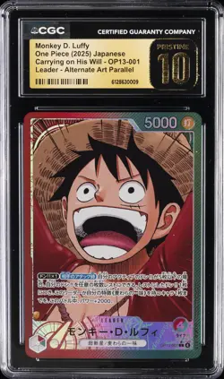 2025 ONE PIECE JPN CARRYING ON HIS WILL MONKEY D. LUFFY CGC 10 PRISTINE - Image 1