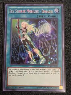 Sky Striker Mobilize - Engage! BLHR-EN090 Yu-Gi-Oh! Card Secret Rare NM - Image 1
