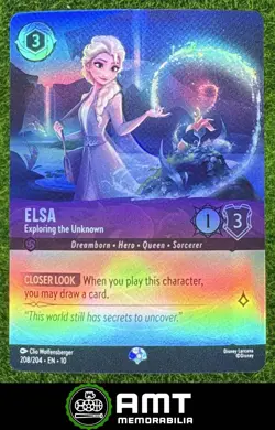 Elsa Exploring The Unknown Disney Lorcana Whispers The Well Epic Rarity 208/204 - Image 1