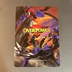 OverPower Original Marvel Fleer 1995 Captain America Hero Character Card Rare NM - Image 2