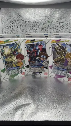 Lot 3 Bandi Digimon Starter Deck Card Game ST-4/ST-6/ST-5. - Image 1