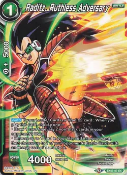 Dragon Ball Card Game: Raditz, Ruthless Adversary #EX07-07 - Image 1