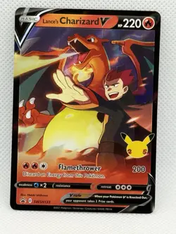 Pokemon Lance's Charizard V Promo Holo Card SWSH133 Sword & Shield 220 HP - Image 1
