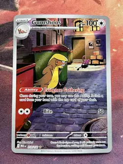 Gumshoos 153/132 Pokemon Mega Evolution Illustration Rare Holo Card 🔎 - Image 1