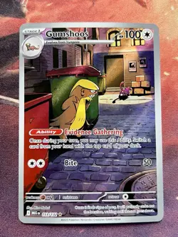 Gumshoos 153/132 Pokemon Mega Evolution Illustration Rare Holo Card 🔎 - Image 2