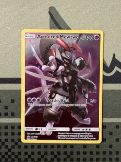 Pokemon Armored Mewtwo SM228 Promo Holo 120 HP Psychic Basic Card - Image 1
