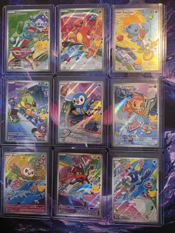 MINT *First Partner ILLUSTRATION COLLECTION* 9 CARD SET *Series 1* Pokemon - Image 1