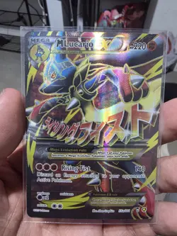 Pokemon TCG M Lucario EX 55a/111 Furious Fists Holo Full Art Ultra Rare Card NM - Image 1