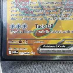 Pokemon Meowth EX 107/088 Foil Card EN 2026 170 HP Last-Ditch Catch Tuck Tail - Image 2