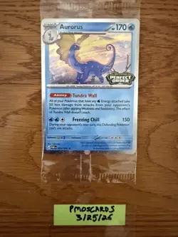 1x Pokemon Aurorus Perfect Order Promo Holo Card 024/088 Stage 2 TCG SEALED - Image 1
