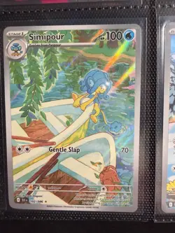 Simipour 102/086 IR SV Black Bolt BLK NM Pokemon Card - Image 1