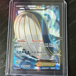 Pokemon Wailord EX Ultra Rare Holo Card 147/160 XY Primal Clash NM/LP - Image 1