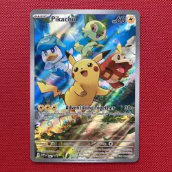Pokemon Card TCG - Pikachu 027 Scarlet & Violet Black Star Promo Near Mint - Image 1