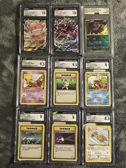 ‼WHAT A DEAL‼Pokemon Graded Card Lot 9x VMAX Climax Team Rocket Blissey Etc. - Image 1