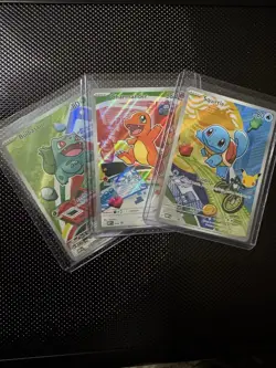 Pokemon TCG MEP Kanto starters Holo Bulbasaur Charmander Squirtle (3 card lot) - Image 1