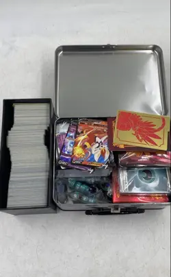 Pokemon Multicolor Mewtwo Arceus Charmander TCG Trading Cards Lot With Deck Case - Image 2