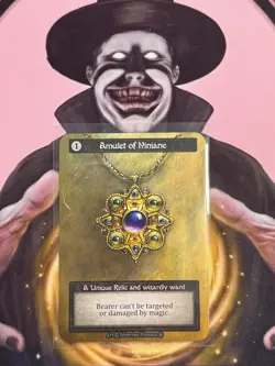 Sorcery Contested Realm Arthurian Legends Amulet of Niniane - Unique *non-foil* - Image 1