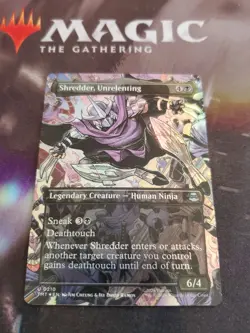 Mtg. Shredder, Unrelenting. Foil Borderless. Teenage Mutant Ninja Turtles. Nm - Image 1