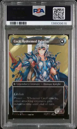 2025 MTG FINAL FANTASY #0525 CECIL DARK KNIGHT/CECIL REDEEMED PALADIN PSA 10 - Image 2