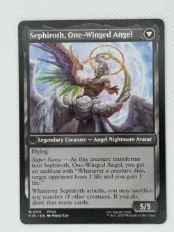 Sephiroth, Fabled SOLDIER One-Winged Angel 0115 FIN-EN MTG Final Fantasy VII NM - Image 2